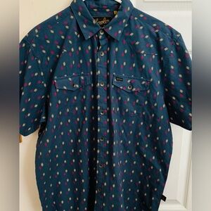 Howler Brothers Multicolored 100% Cotton Men’s L Short Sleeve Button Up Shirt